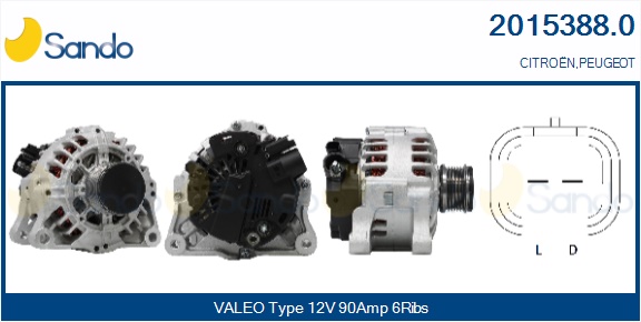  ALTERNATORE (ADATTABILE) PEUGEOT BIPPER 1.4 HDI 08-
