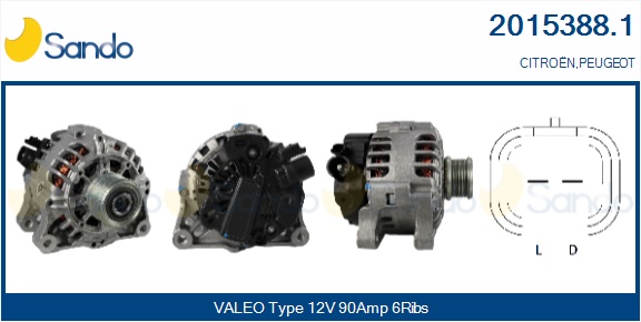  ALTERNATORE (ORIGINALE ) CITROEN NEMO 1.4HDI 09-