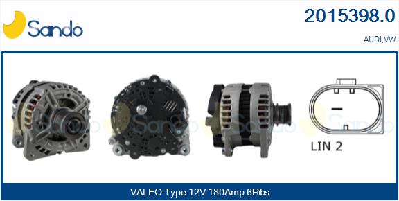 Alternatore SANDO 2015398.0