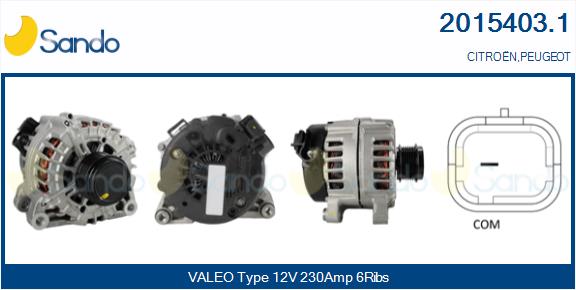 Alternatore SANDO 2015403.1