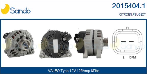 Alternatore SANDO 2015404.1