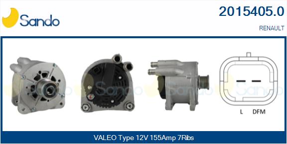 Alternatore SANDO 2015405.0