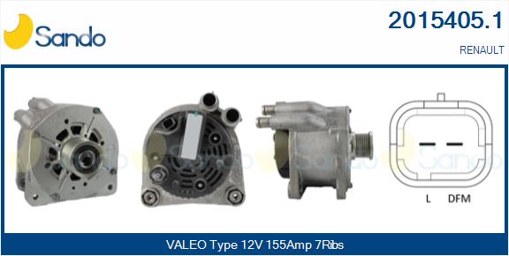 Alternatore SANDO 2015405.1