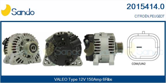 Alternatore SANDO 2015414.0