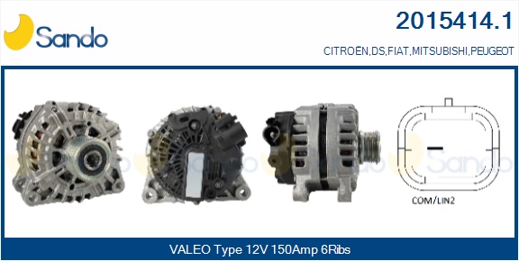  ALTERNATORE (ORIGINALE ) CITROEN C3 1.4HDI 09-