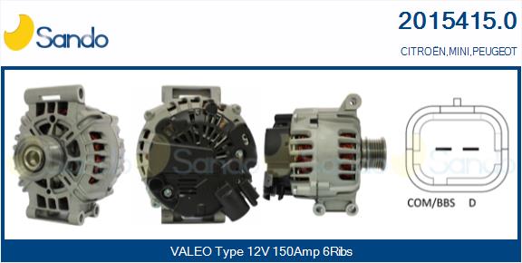 Alternatore SANDO 2015415.0