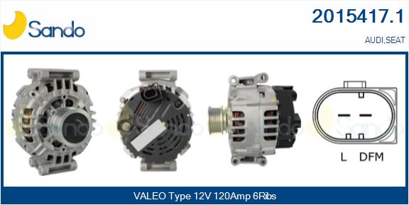 Alternatore SANDO 2015417.1