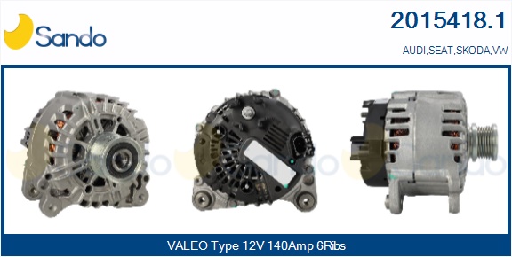  ALTERNATORE (ORIGINALE) AUDI A4 2.0TDI -15