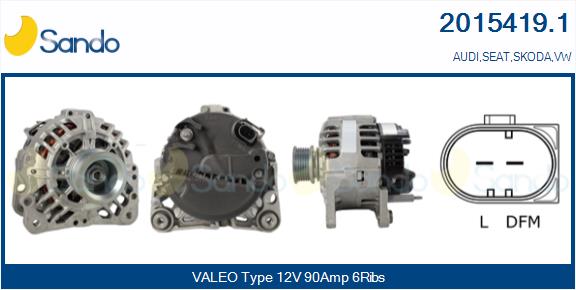 Alternatore SANDO 2015419.1