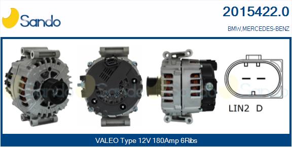 Alternatore SANDO 2015422.0