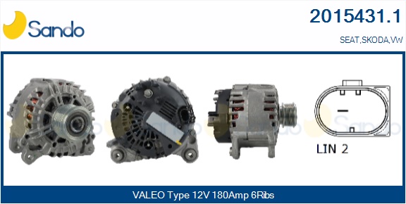  ALTERNATORE (ORIGINALE ) VW GOLF VI 2.TDI -14