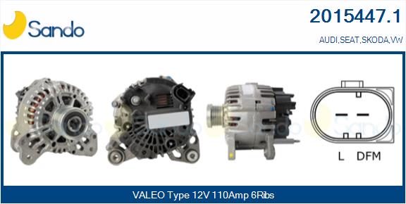 Alternatore SANDO 2015447.1