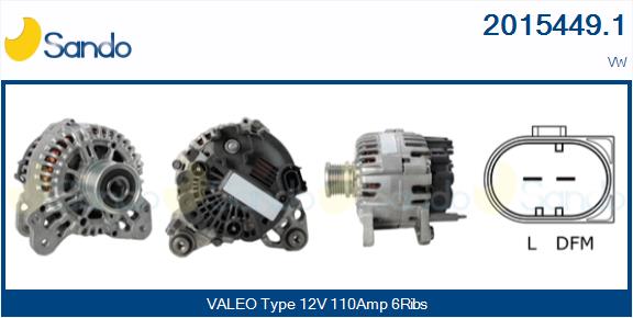 Alternatore SANDO 2015449.1