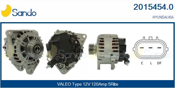 Alternatore SANDO 2015454.0