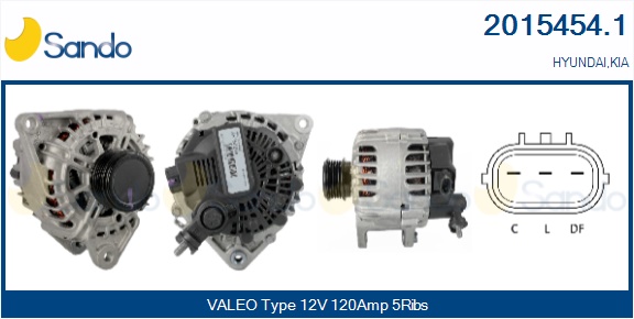  ALTERNATORE (ORIGINALE ) HYUNDAI IX20 1.4CRDI 11-
