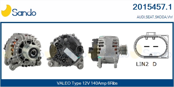  ALTERNATORE (ORIGINALE ) AUDI Q3 2.0TDI 11-