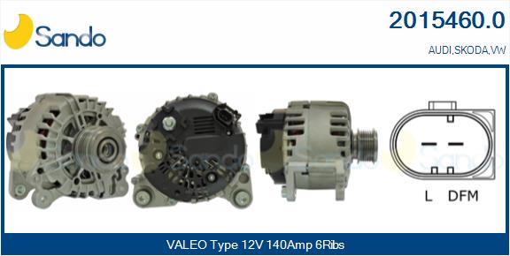 Alternatore SANDO 2015460.0