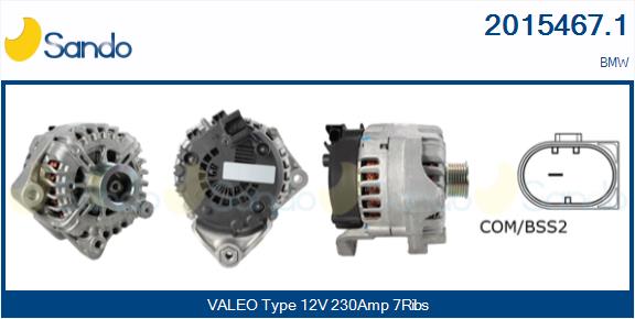Alternatore SANDO 2015467.1