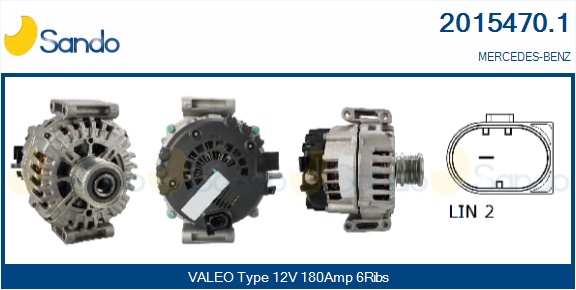  ALTERNATORE (ORIGINALE ) MERCEDES CLASSE C 250CDI -14