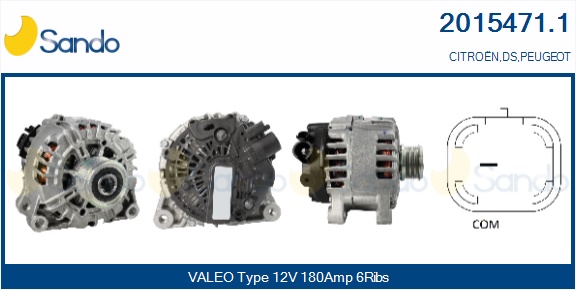  ALTERNATORE (ORIGINALE ) PEUGEOT 3008 2.0HDI 09-