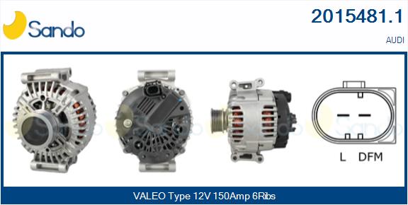 Alternatore SANDO 2015481.1