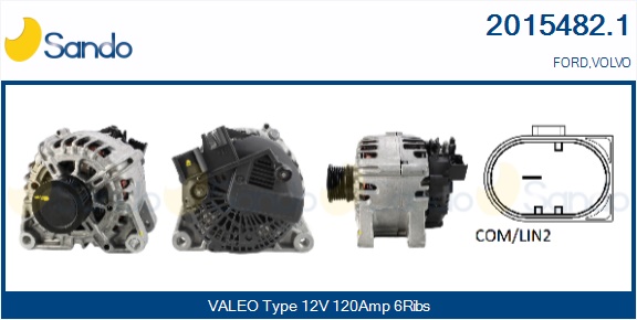  ALTERNATORE (ORIGINALE ) FORD FOCUS 1.6TDCI 10-
