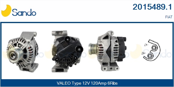  ALTERNATORE (ORIGINALE ) FIAT PUNTO EVO 1.3DMJ -12