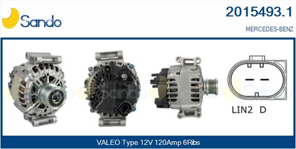 Alternatore SANDO 2015493.1