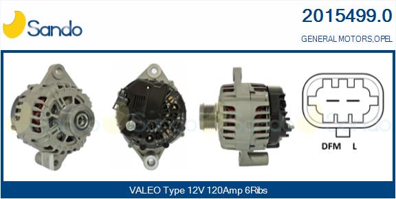 Alternatore SANDO 2015499.0
