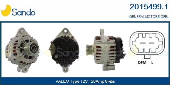 Alternatore SANDO 2015499.1