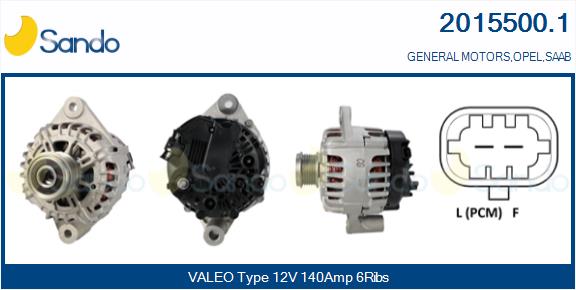 Alternatore SANDO 2015500.1