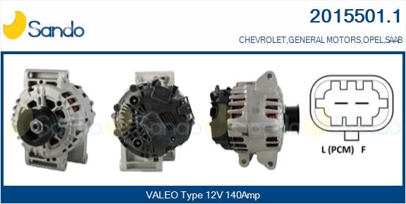Alternatore SANDO 2015501.1