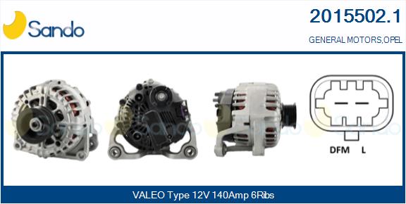 Alternatore SANDO 2015502.1