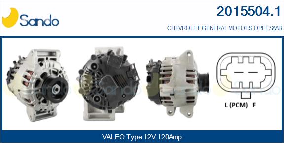 Alternatore SANDO 2015504.1
