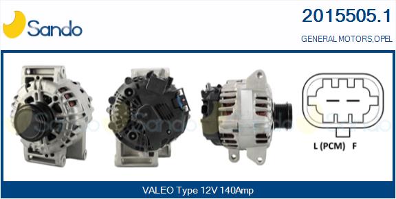 Alternatore SANDO 2015505.1