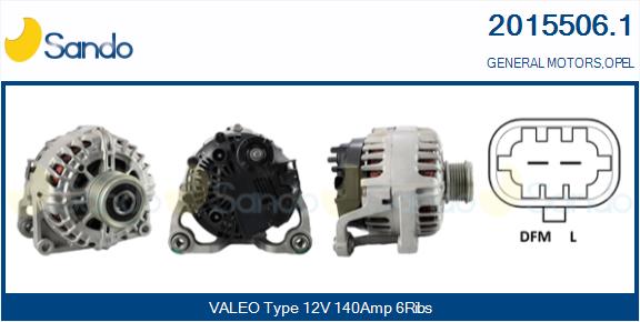 Alternatore SANDO 2015506.1