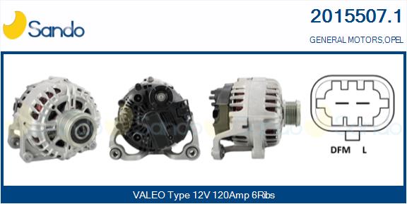 Alternatore SANDO 2015507.1