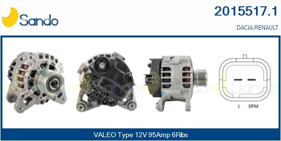 Alternatore SANDO 2015517.1