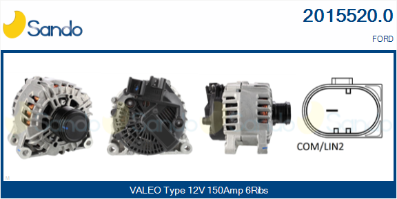 Alternatore SANDO 2015520.0