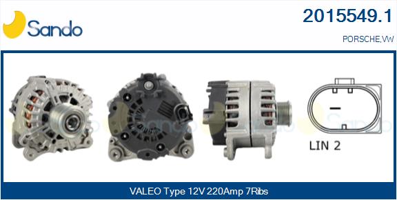 Alternatore SANDO 2015549.1