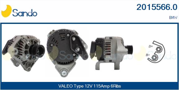 Alternatore SANDO 2015566.0