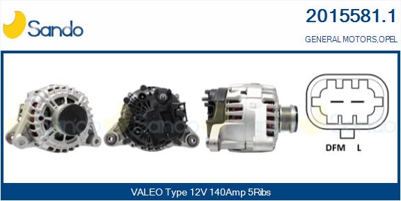 Alternatore SANDO 2015581.1