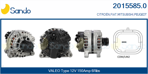 Alternatore SANDO 2015585.0