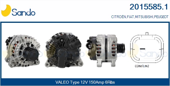  ALTERNATORE (ORIGINALE) FIAT SCUDO 2.0D MJT 11-