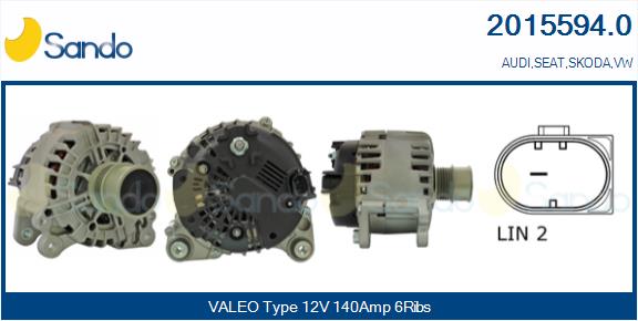 Alternatore SANDO 2015594.0