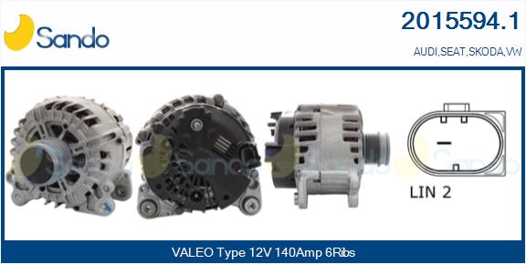 Alternatore SANDO 2015594.1