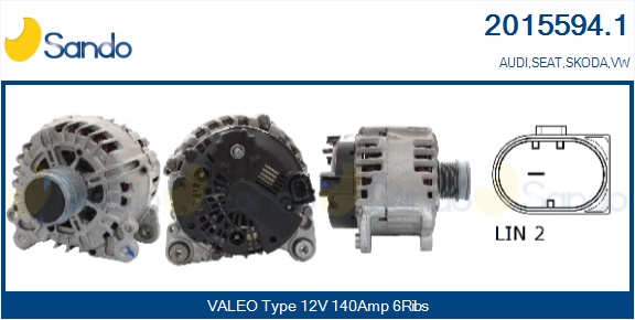  ALTERNATORE (ORIGINALE) AUDI A1 1.0 TFSI -18