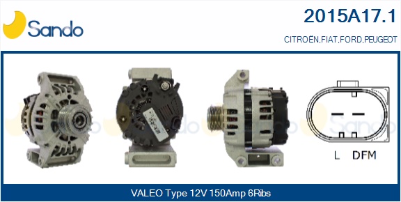 Alternatore SANDO 2015A17.1