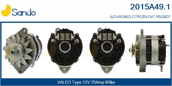 Alternatore SANDO 2015A49.1