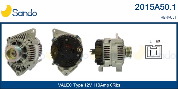 Alternatore SANDO 2015A50.1